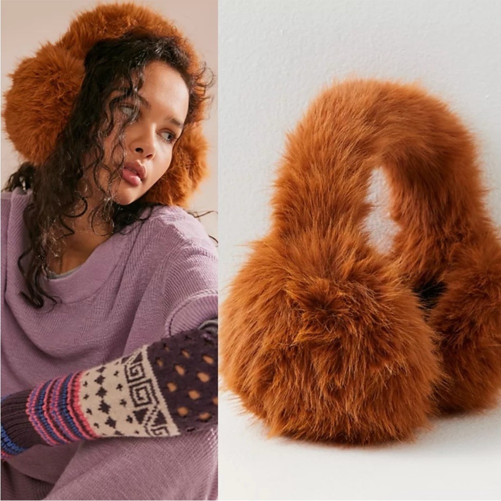 Free people Smitten Faux Fur Earmuffs